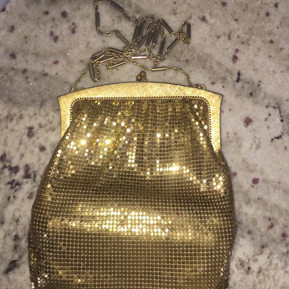 Whiting and Davis gold vintage bag - Picture 5 of 6